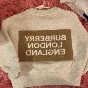 Toddler Burberry sweatshirt